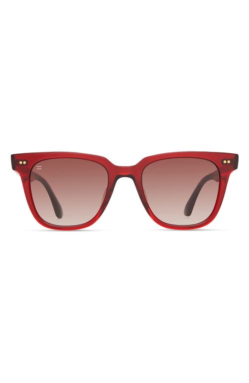 Toms Memphis 301 51mm Square Sunglasses In Rosewood/brown Gradient