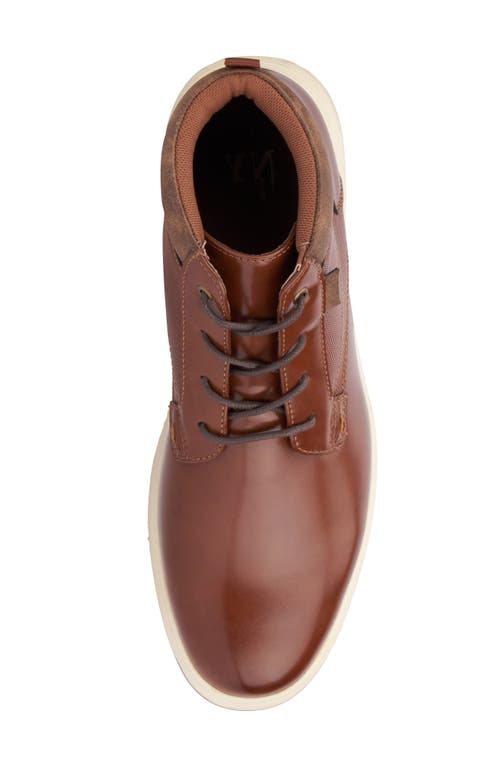 New York And Company Darren High Top Sneaker In Cognac