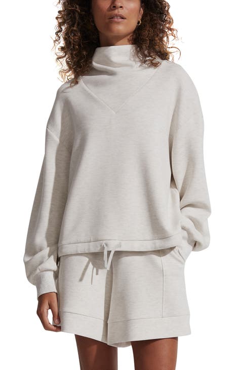 Fila Ladies' 1/4 Zip Pullover (Grey, Lavender & White, X-Large)