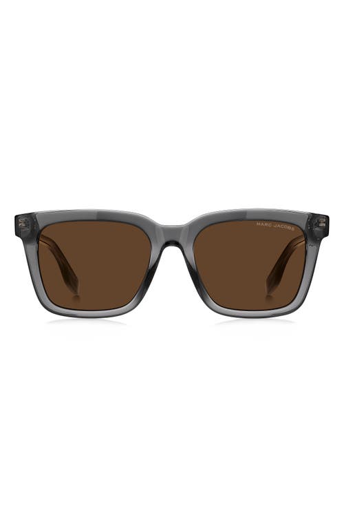 Marc Jacobs 54mm Gradient Square Sunglasses in Grey/Brown