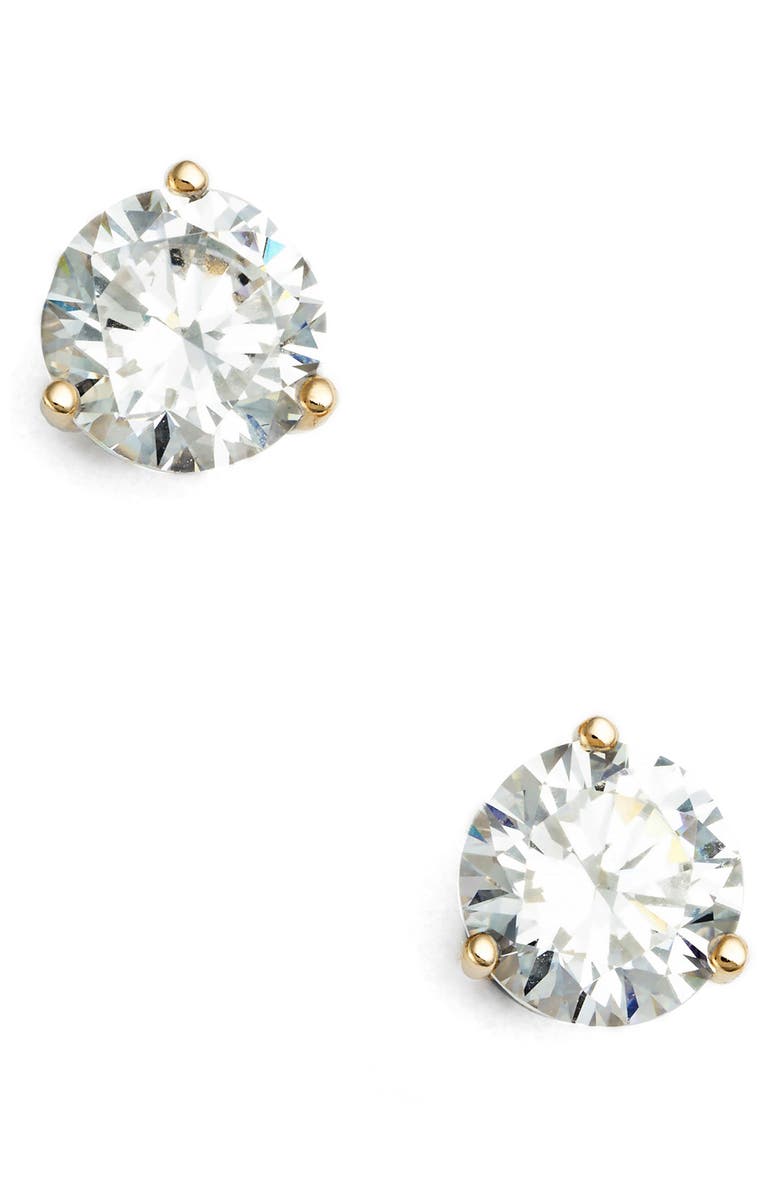  2ct tw Cubic Zirconia Earrings, Main, color, GOLD