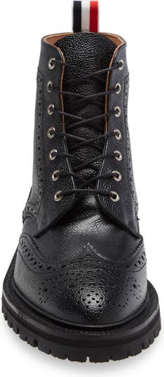 Thom Browne Classic Wingtip Boot in Black at Nordstrom, Size 12Us