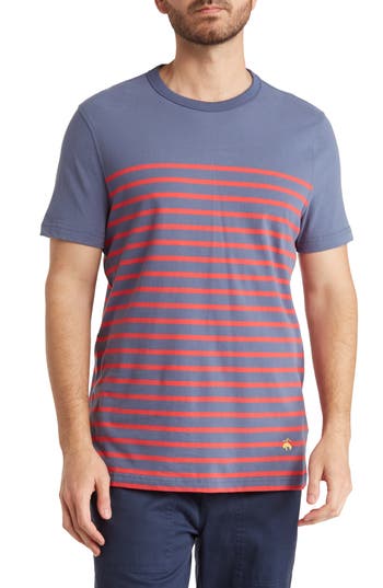 Brooks Brothers Mariner Stripe Cotton T-shirt In Multi