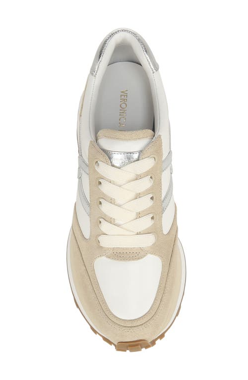 Shop Veronica Beard Valentina Slip-on Sneaker In Coconut/silver Dm