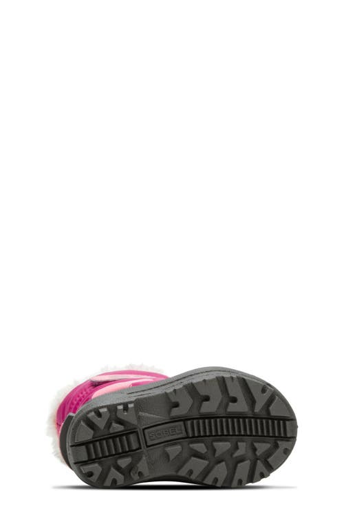 Sorel Kids' Snow Commander Insulated Waterproof Boot In Tropic Pink/deep Blush