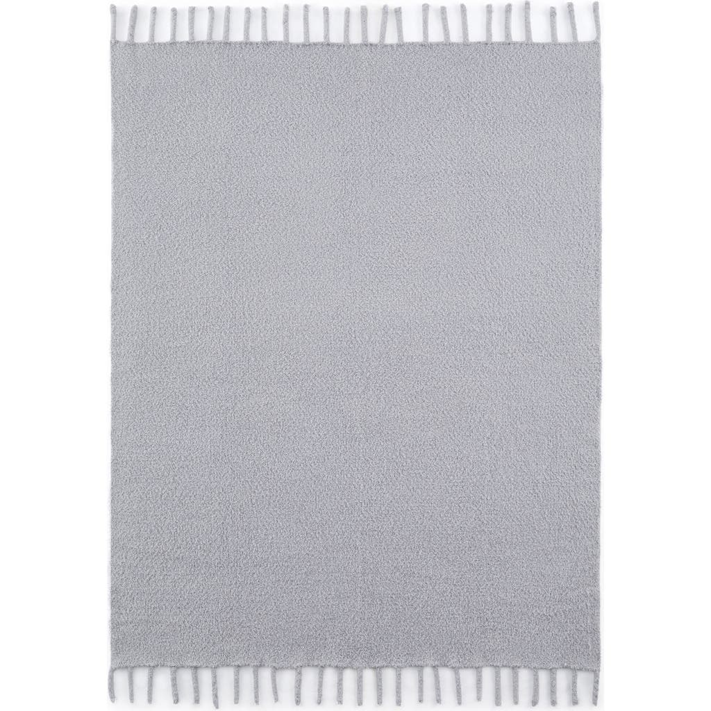 Vcny Home Nora Chenille Throw Blanket In Grey