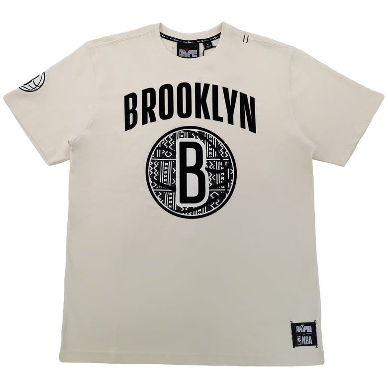 Shop Two Hype Unisex Nba X   Cream Brooklyn Nets Culture & Hoops T-shirt