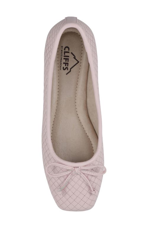 Shop Cliffs By White Mountain Bessy Ballet Flat In Pale Pink/smooth