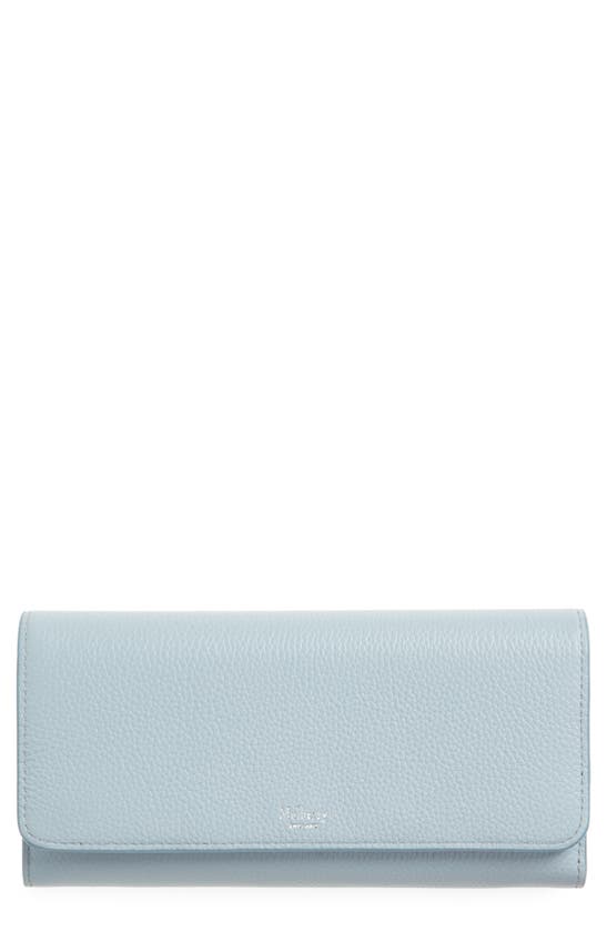 Mulberry Leather Continental Wallet In Gray
