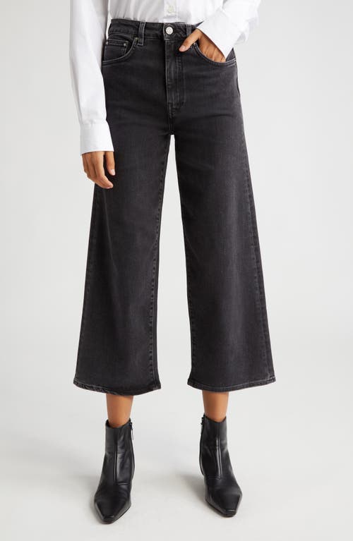 TOTEME High Waist Crop Flare Jeans Grey Wash at Nordstrom, X 30