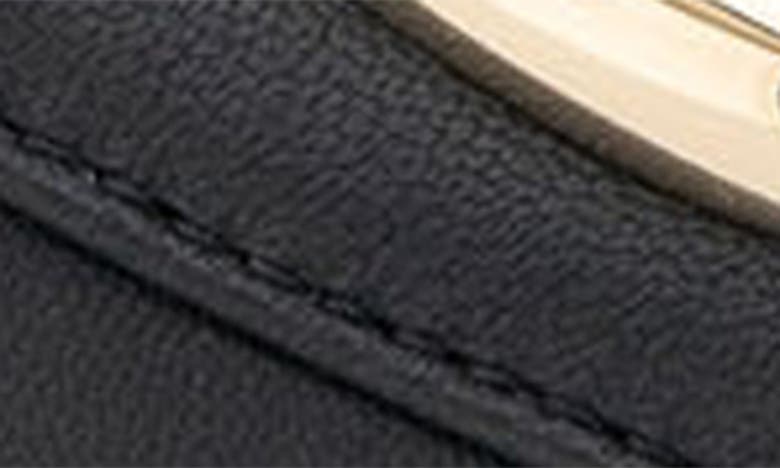 Shop Aerosoles Blaire Buckle Slide Sandal In Black Leather