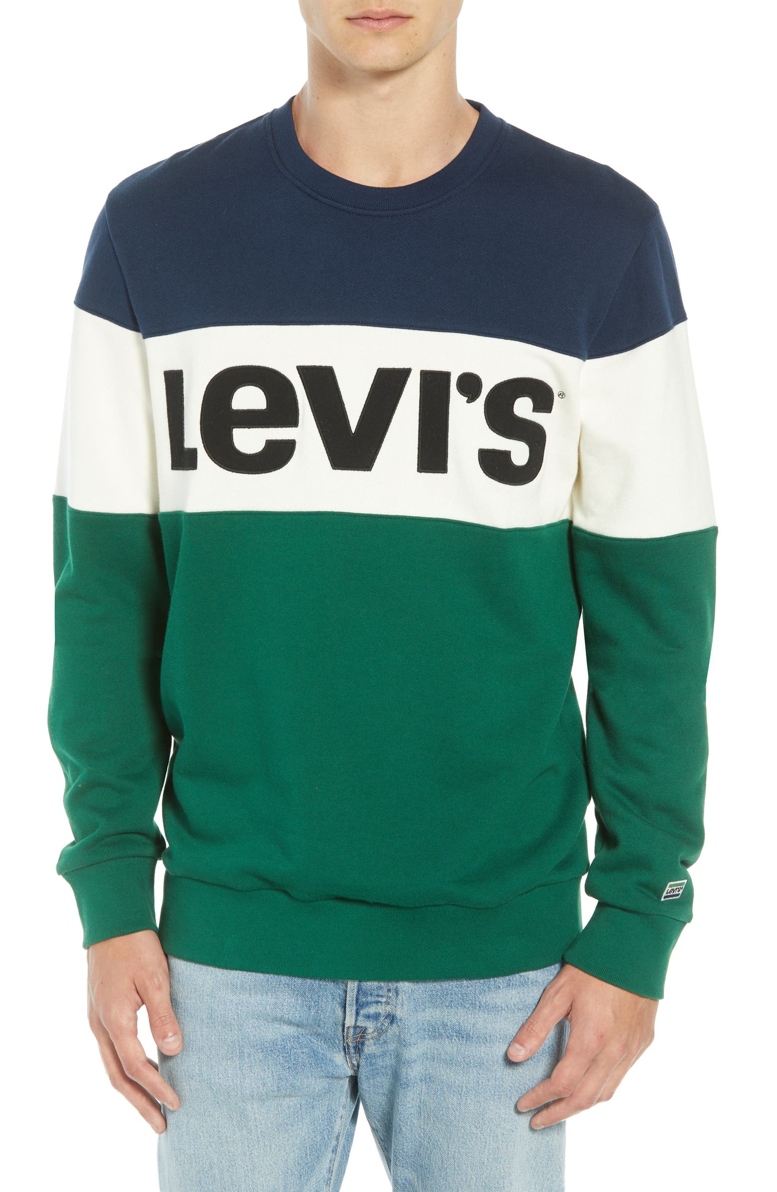 Levi's color block sweatshirt Clearance