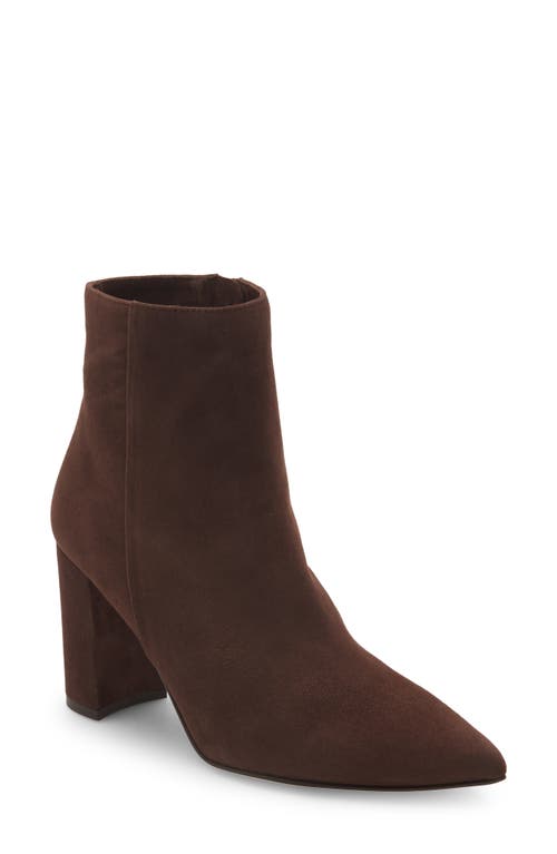 L'AGENCE Galena Pointed Toe Bootie in Chocolate