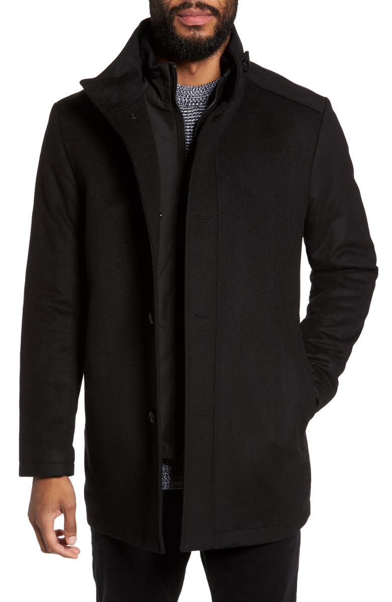 BOSS C-Coxtan Wool Blend Coat with Insert | Nordstrom