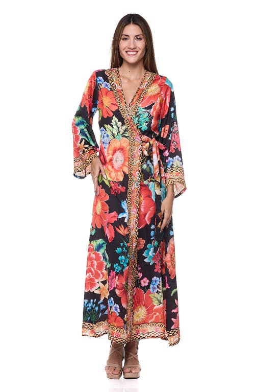 Ranee's Ranees Belted Kimono In Black