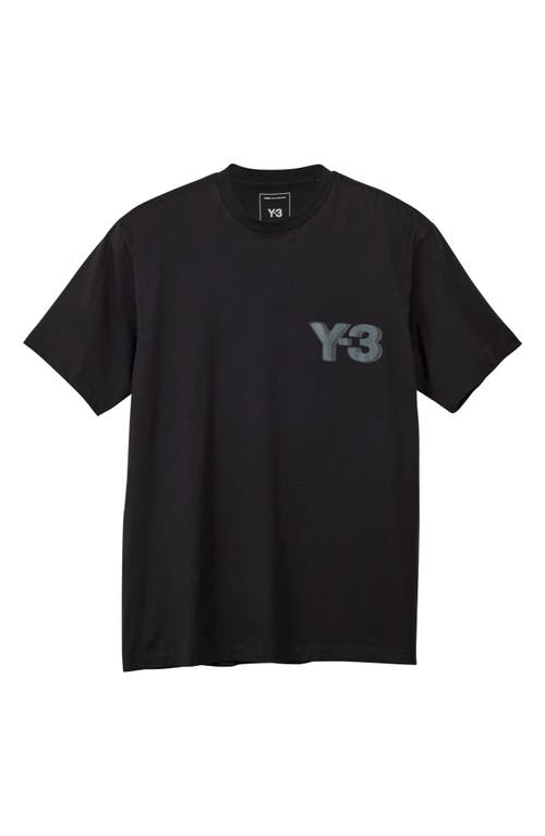 Shop Y-3 Logo Graphic T-shirt In Black