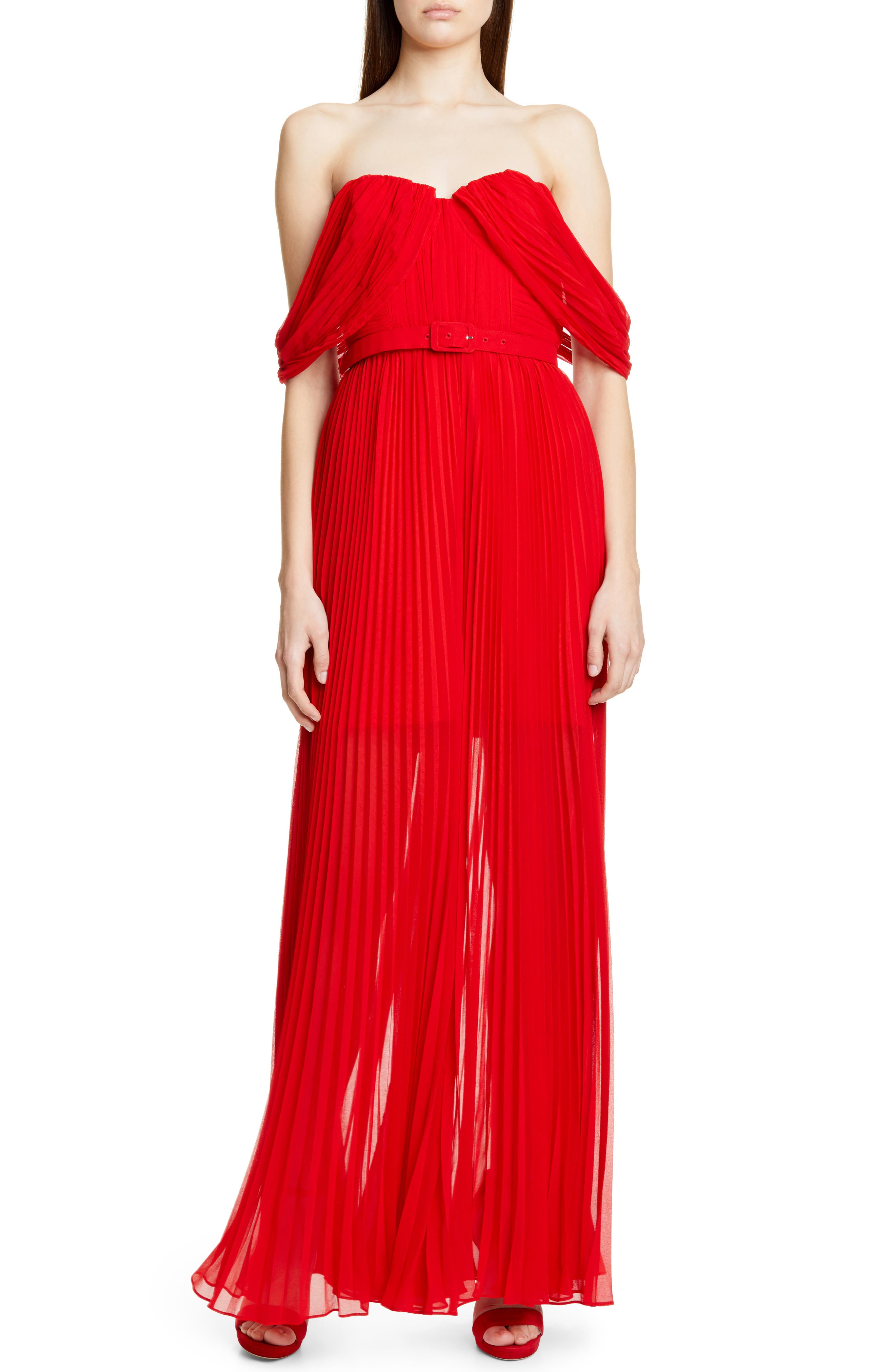 self portrait pleated jumpsuit