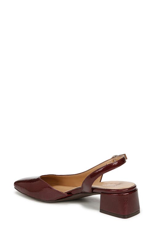Naturalizer Jayla Slingback Pumps In Cranberry Red Faux Leather
