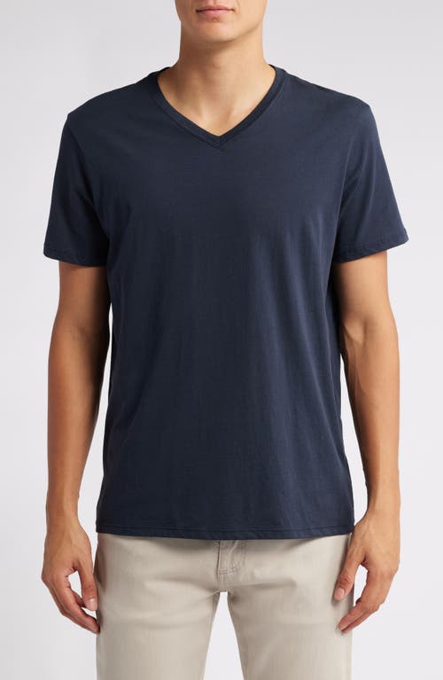 ATM Anthony Thomas Melillo V-Neck Cotton T-Shirt in Midnight 