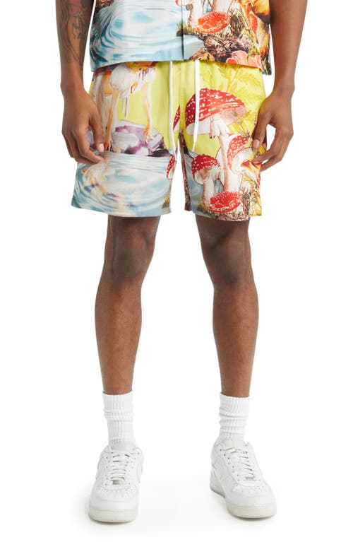 Shop Billionaire Boys Club Look Beyond Shorts In Yellow