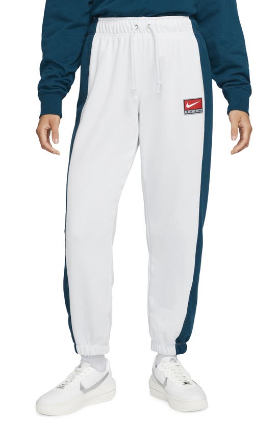 Nike Sportswear Team  Fleece Pants In Pure Platinum/ Val Blue