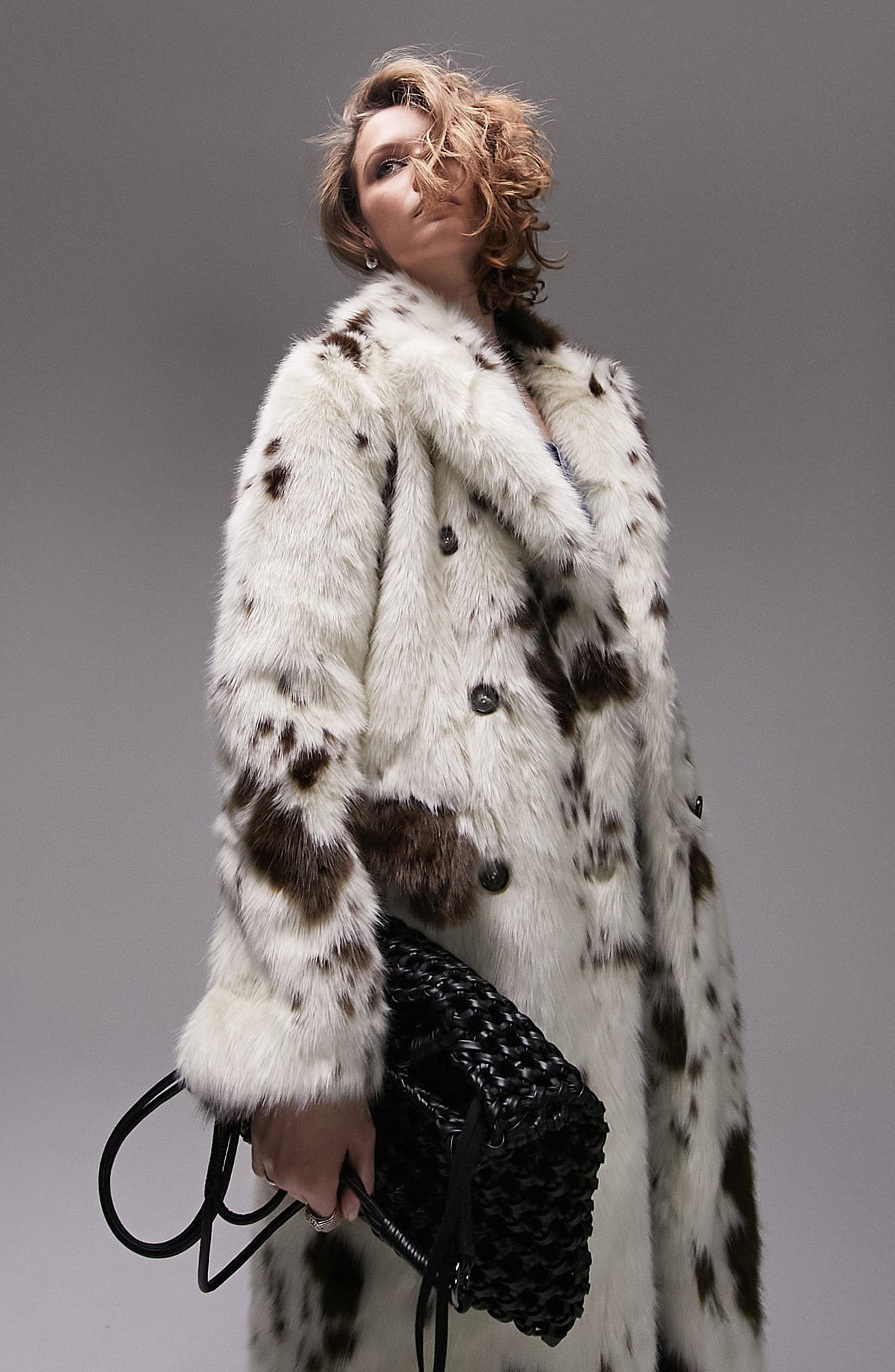 topshop faux fur coat nordstrom