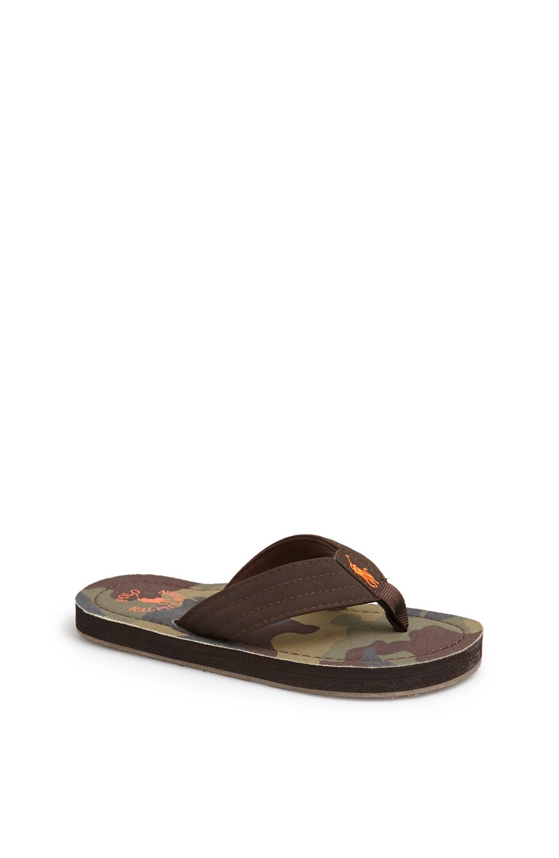 Ralph Lauren 'Theo' Flip Flop (Baby, Walker, Toddler, Little Kid & Big
