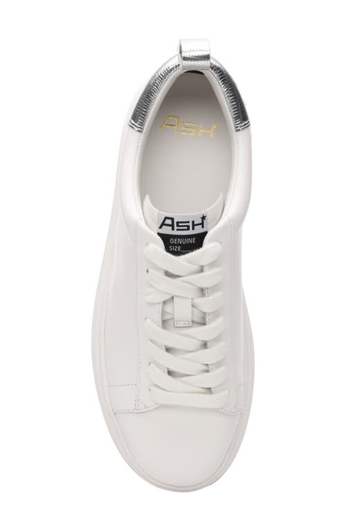 Shop Ash Maya Platform Sneaker In White/silver