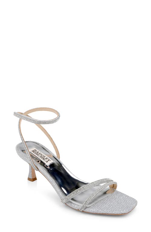 Badgley Mischka Collection Ultra Ankle Strap Sandal in Silver