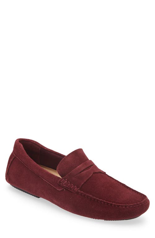 Shop Nordstrom Cody Driving Loafer In Burgundy Brick