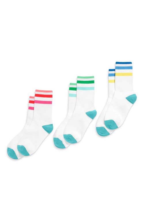 Primary Athletic Sock 3-pack In Tonal Stripe Mix
