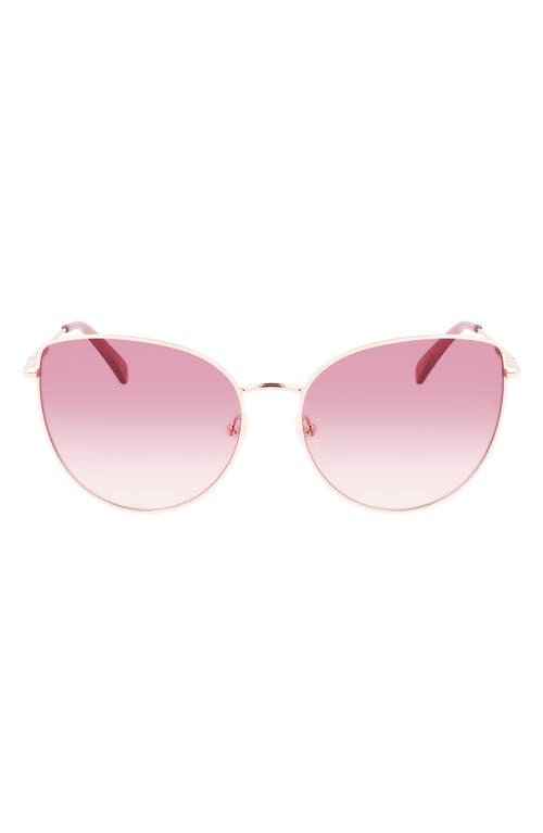 LONGCHAMP LONGCHAMP ROSEAU 60MM CAT EYE SUNGLASSES 