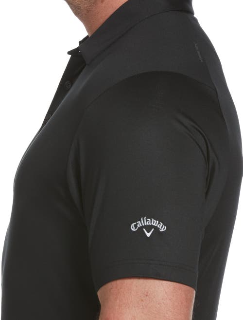 Shop Callaway Swing Tech Solid Polo Shirt In Black