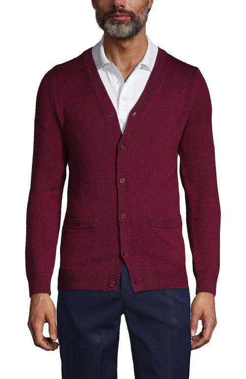 LANDS' END LANDS' END SCHOOL UNIFORM COTTON MODAL BUTTON FRONT CARDIGAN SWEATER