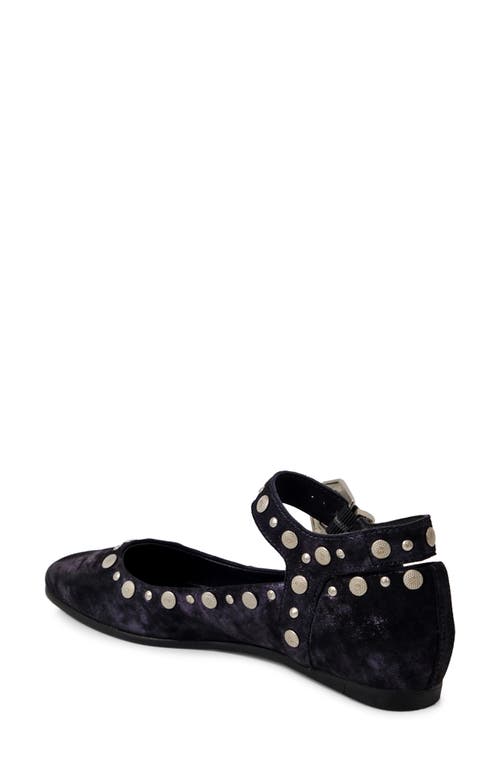 Shop Free People Mystic Mary Jane Flats In Bright Navy Metallic