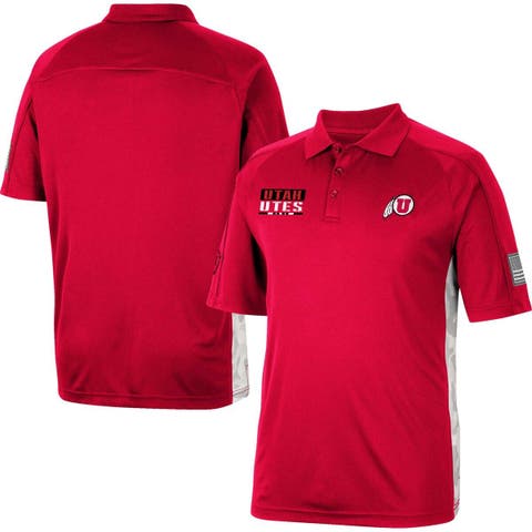 Men's Red Washington Nationals Authentic Collection Striped Performance  Pique Polo Shirt