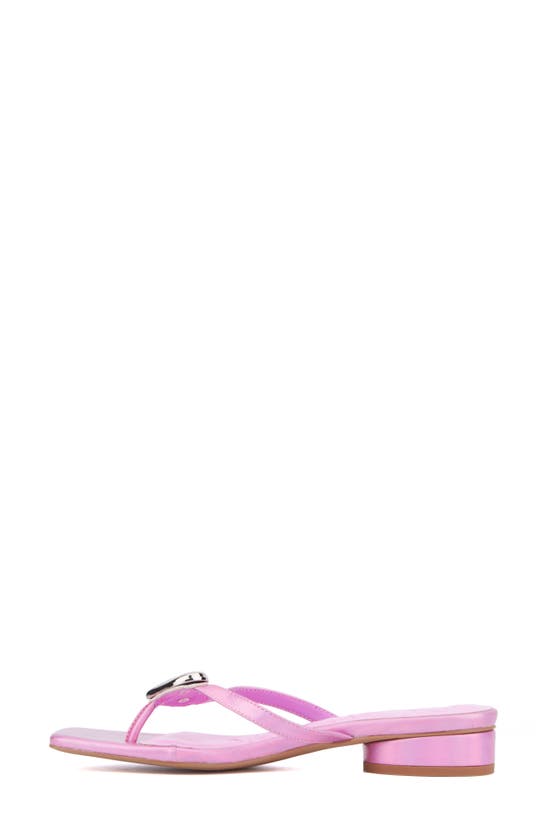 Olivia Miller Love Buzz Sandal In Neon Pink