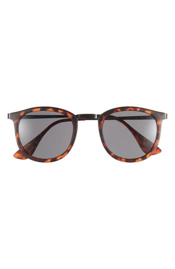 Shop Vince Camuto 48.5mm Round Sunglasses In Tortoise/black