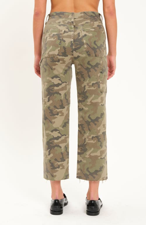 Daze Sun High Waist Crop Straight Utility Pants In Hideaway
