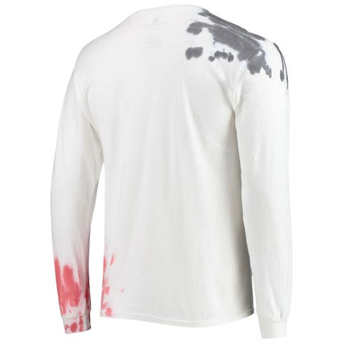 Men's Junk Food Cream Seattle Seahawks Tie-Dye Long Sleeve T-Shirt