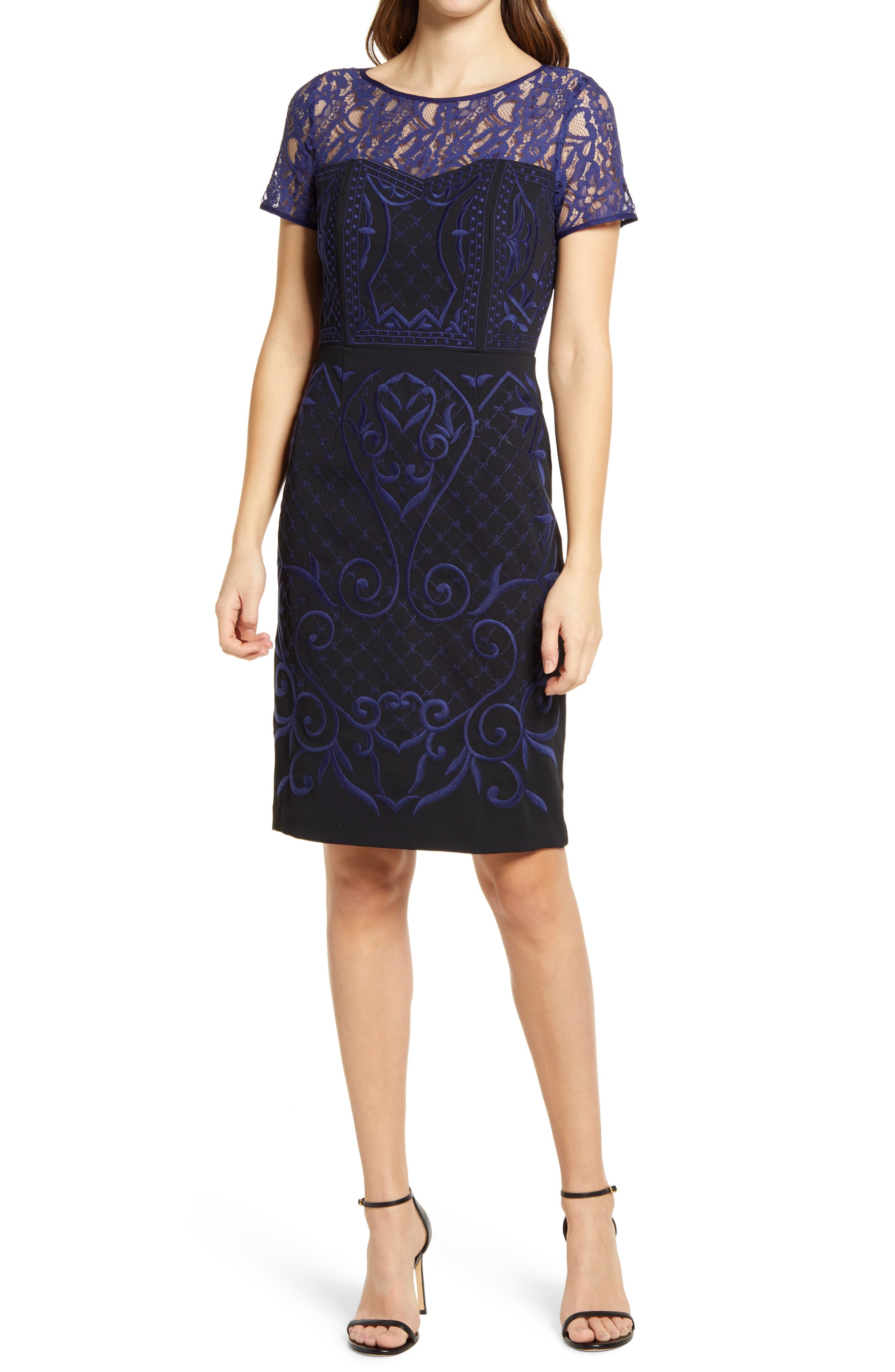 nordstrom blue cocktail dress