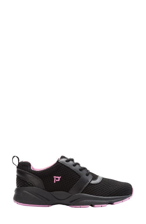 Propét Stability X Sneaker In Black/berry Fabric