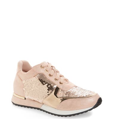 Lauren Lorraine Axel Embellished Sneaker, Pink