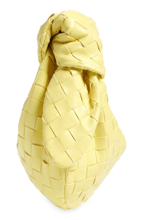 Bottega Veneta Mini Jodie Intrecciato Leather Top Handle Bag In Sherbert/gold