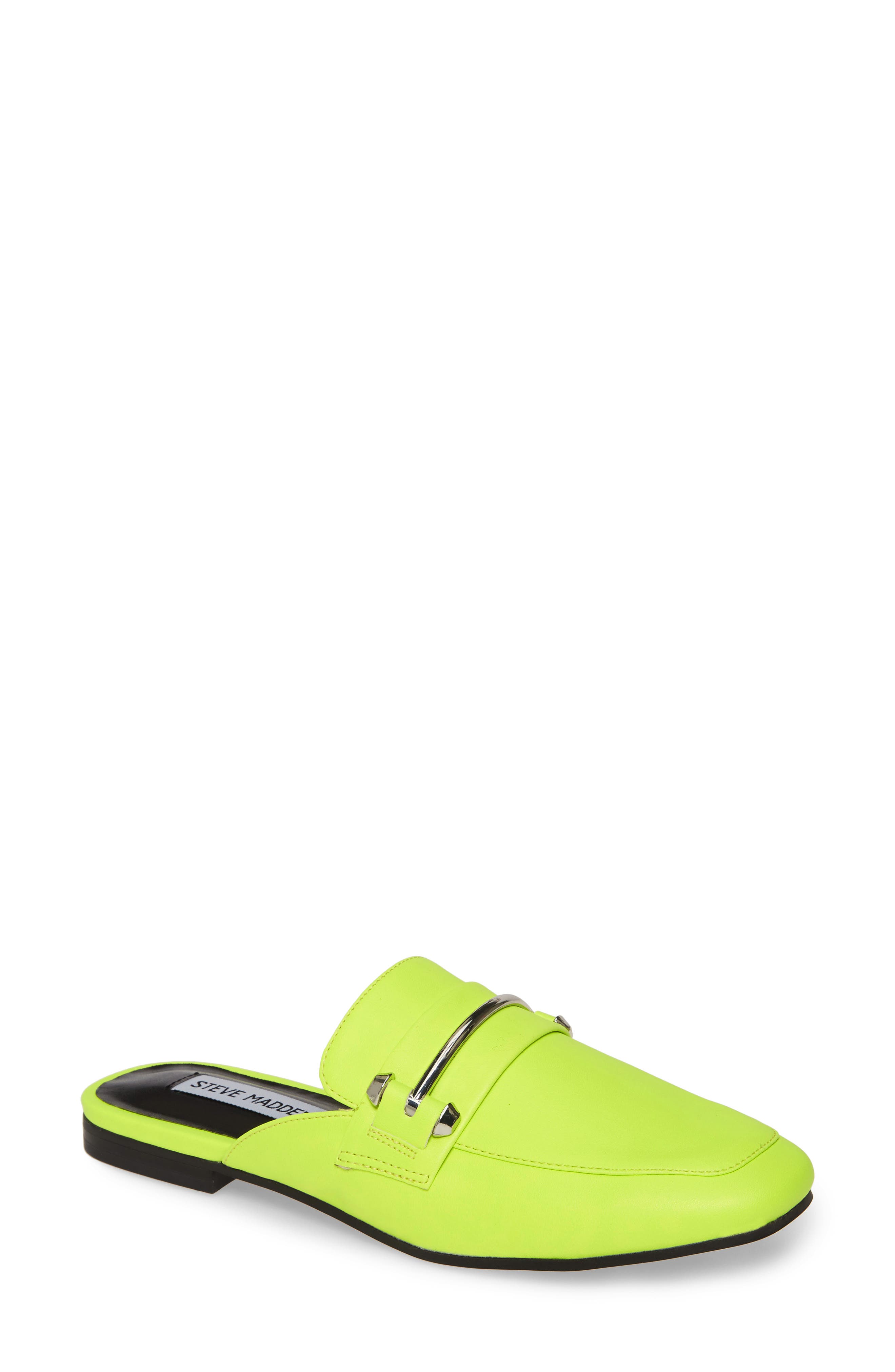 Steve Madden Kite Loafer Mule In Yellow 