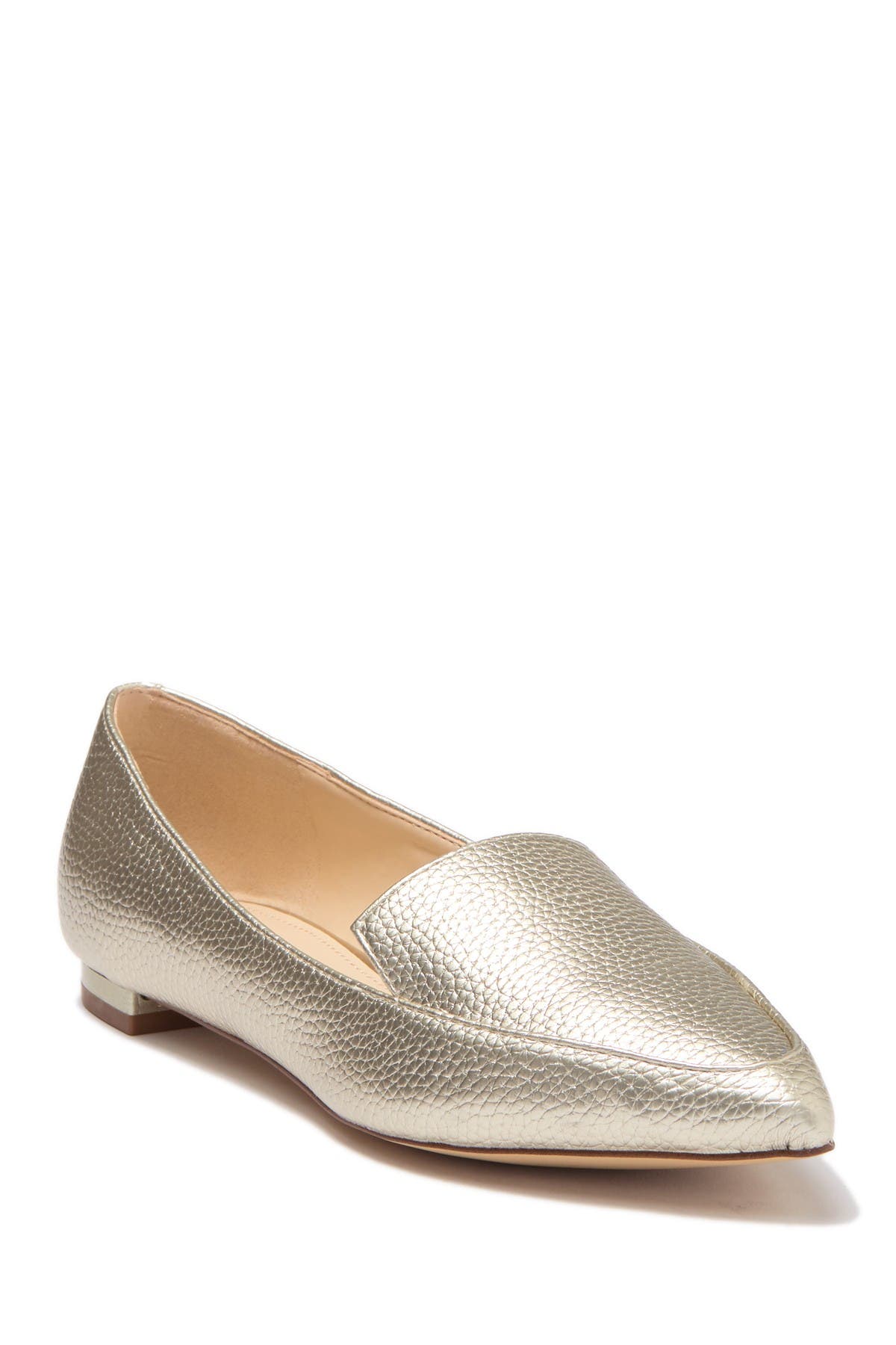 nine west silver loafers