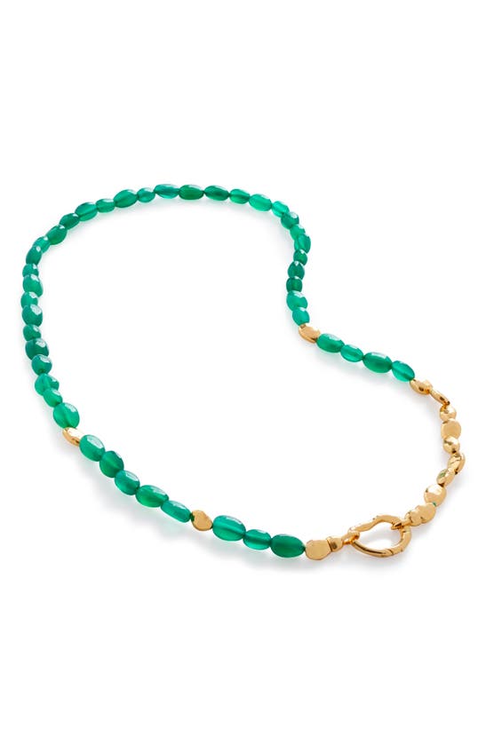 Monica Vinader Keshi Pearl Necklace In 18ct Gold Vermeil On Sterling