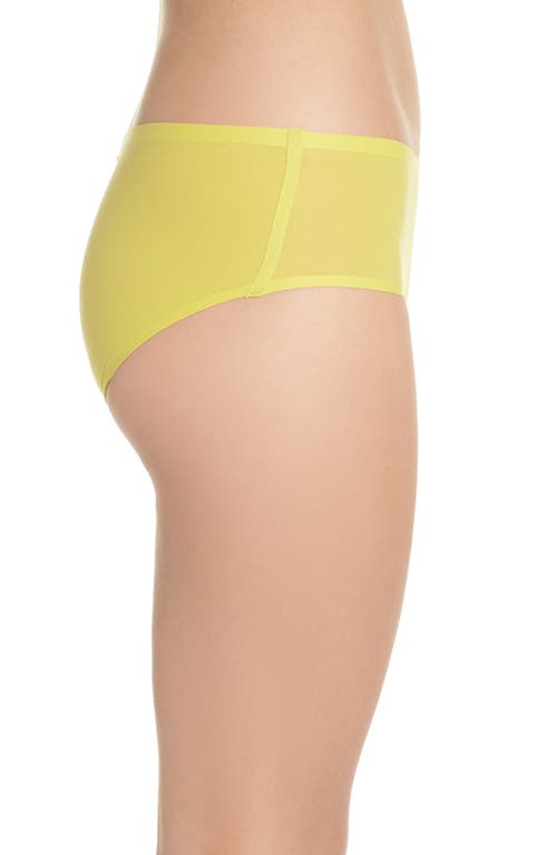 Shop Chantelle Lingerie Soft Stretch Seamless Hipster Panties In Citrus Yellow-j6