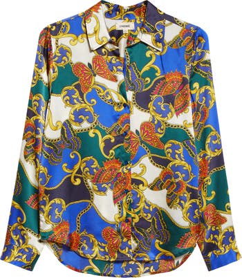 Versace Butterflies Silk Shirt for Men