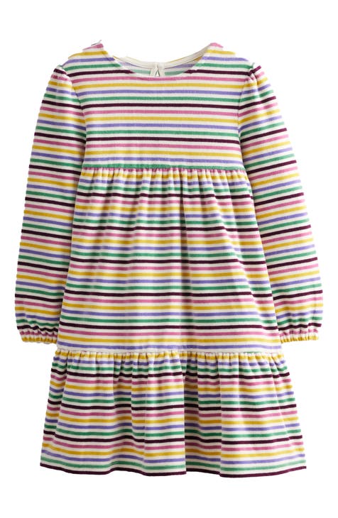 Kids' Tiered Velour Dress (Toddler, Little Kid & Big Kid)